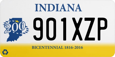 IN license plate 901XZP