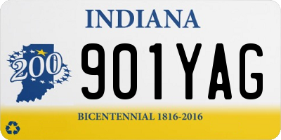 IN license plate 901YAG