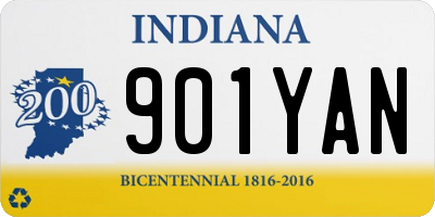 IN license plate 901YAN