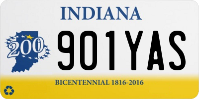 IN license plate 901YAS