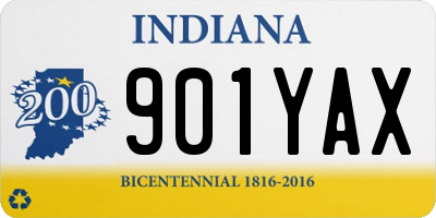 IN license plate 901YAX