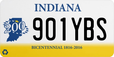 IN license plate 901YBS