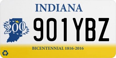 IN license plate 901YBZ