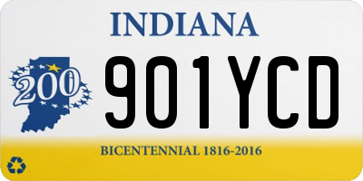 IN license plate 901YCD