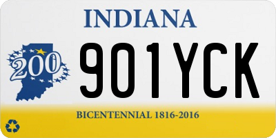IN license plate 901YCK