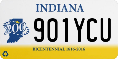 IN license plate 901YCU