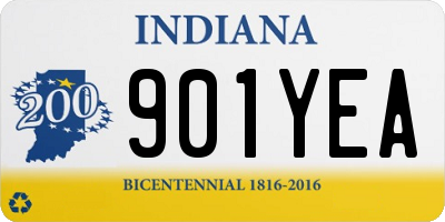 IN license plate 901YEA