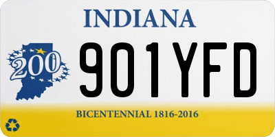 IN license plate 901YFD