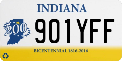 IN license plate 901YFF