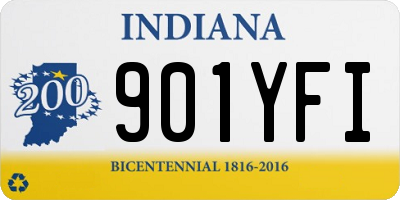 IN license plate 901YFI