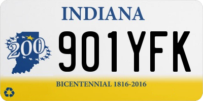 IN license plate 901YFK