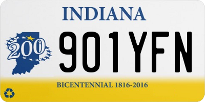 IN license plate 901YFN