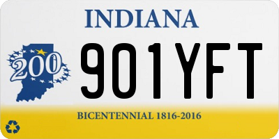 IN license plate 901YFT