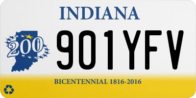 IN license plate 901YFV