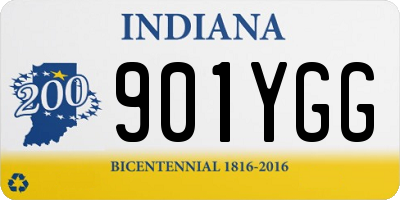 IN license plate 901YGG