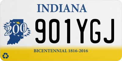 IN license plate 901YGJ