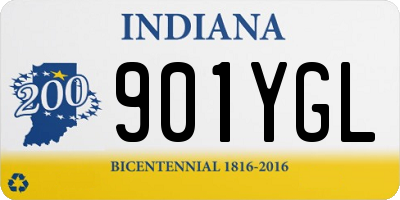 IN license plate 901YGL