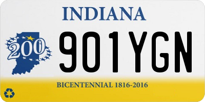 IN license plate 901YGN