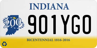 IN license plate 901YGO