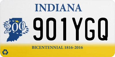 IN license plate 901YGQ