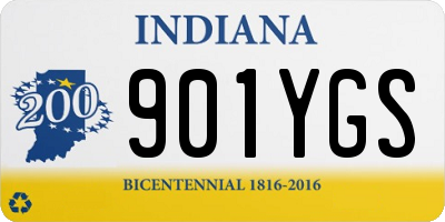 IN license plate 901YGS