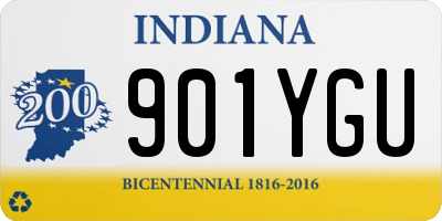IN license plate 901YGU