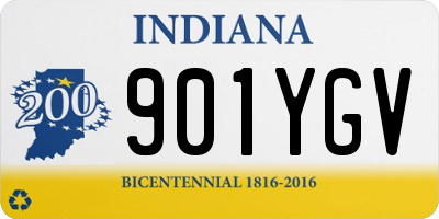 IN license plate 901YGV