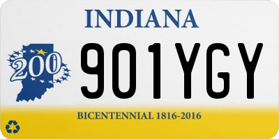 IN license plate 901YGY