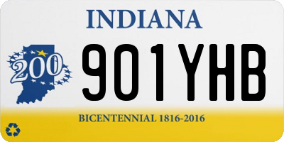 IN license plate 901YHB