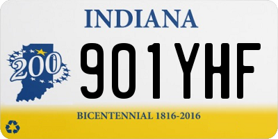 IN license plate 901YHF