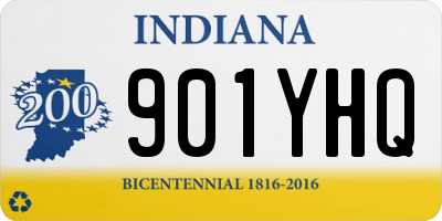 IN license plate 901YHQ