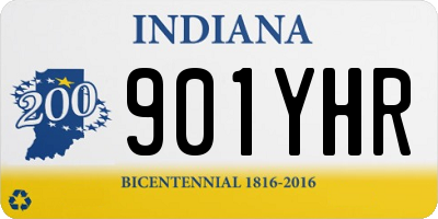 IN license plate 901YHR