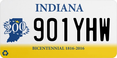 IN license plate 901YHW