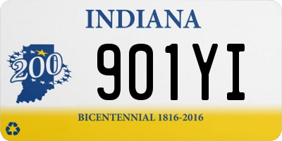 IN license plate 901YI