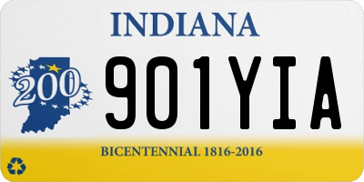 IN license plate 901YIA