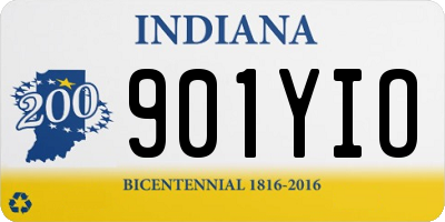 IN license plate 901YIO