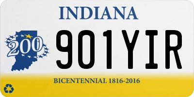 IN license plate 901YIR