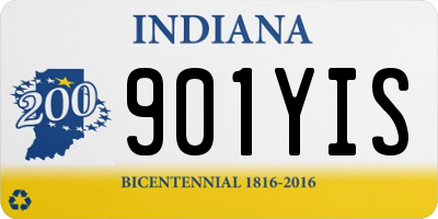 IN license plate 901YIS