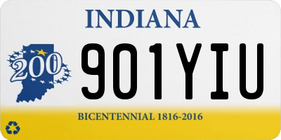 IN license plate 901YIU