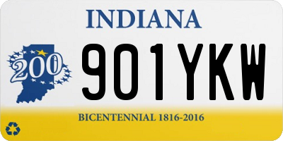 IN license plate 901YKW