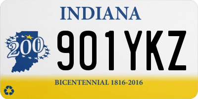 IN license plate 901YKZ