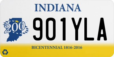 IN license plate 901YLA