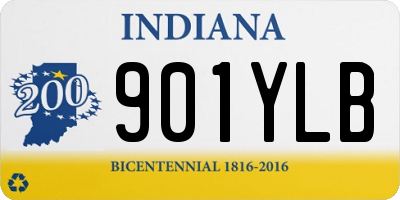 IN license plate 901YLB
