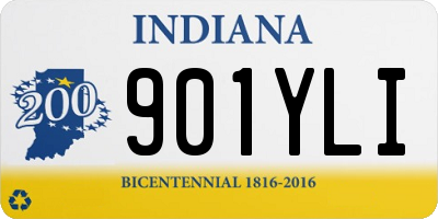 IN license plate 901YLI