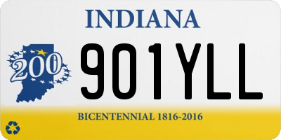 IN license plate 901YLL