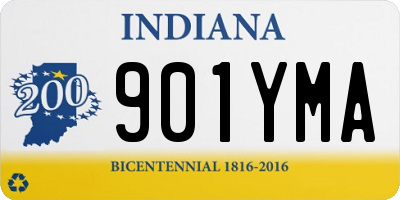 IN license plate 901YMA