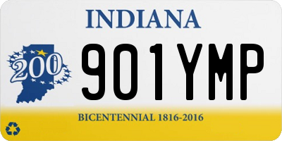 IN license plate 901YMP