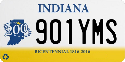 IN license plate 901YMS