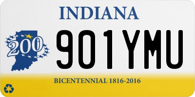 IN license plate 901YMU