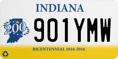 IN license plate 901YMW